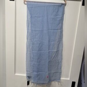 Polo by Ralph Lauren Light Blue Checkered Scarf